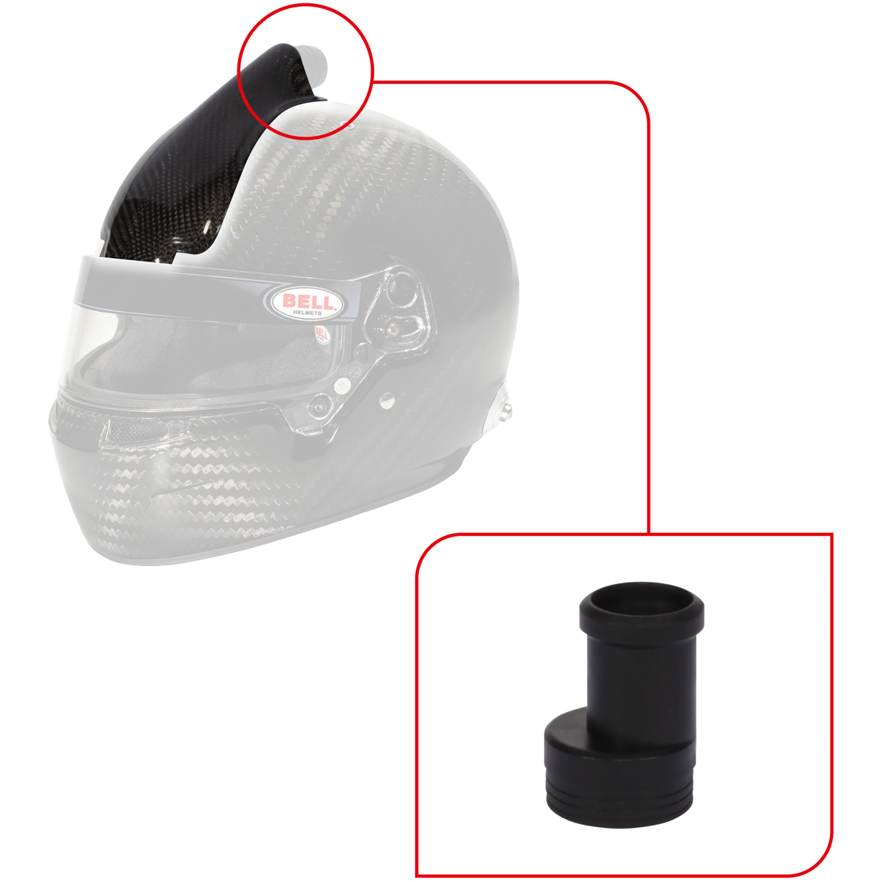 Bell Forced Air Top Eyeport/QL Nozzle (V10) Kit