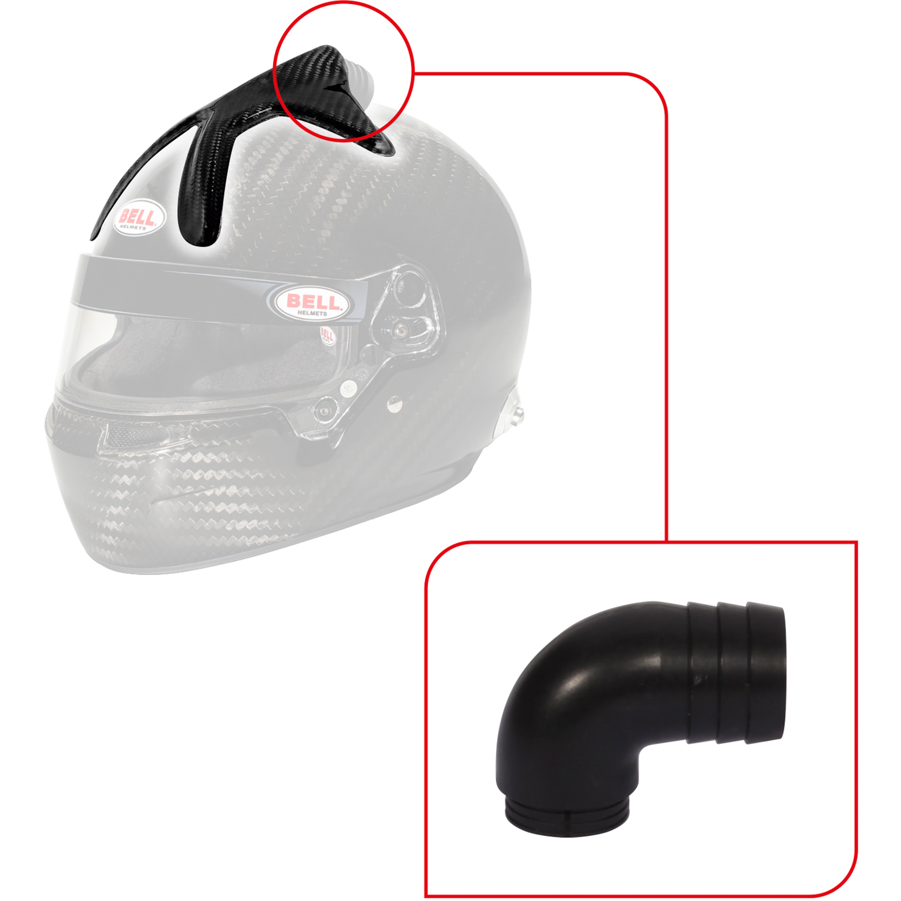 Bell Forced Air 10 Hole Top/90 Degree Nozzle (V05) Kit