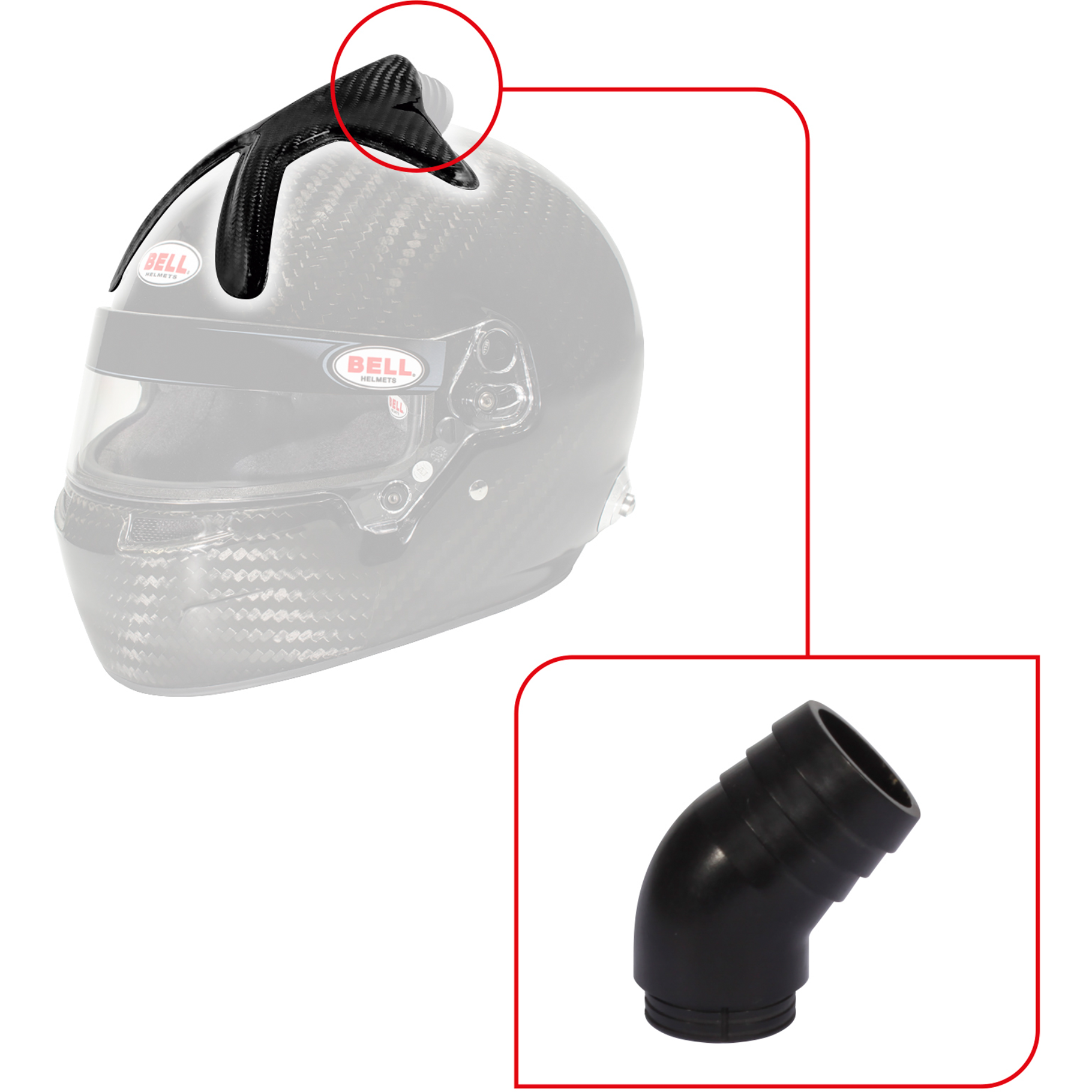 Bell Forced Air 10 Hole Top/45 Degree Nozzle (V05) Kit