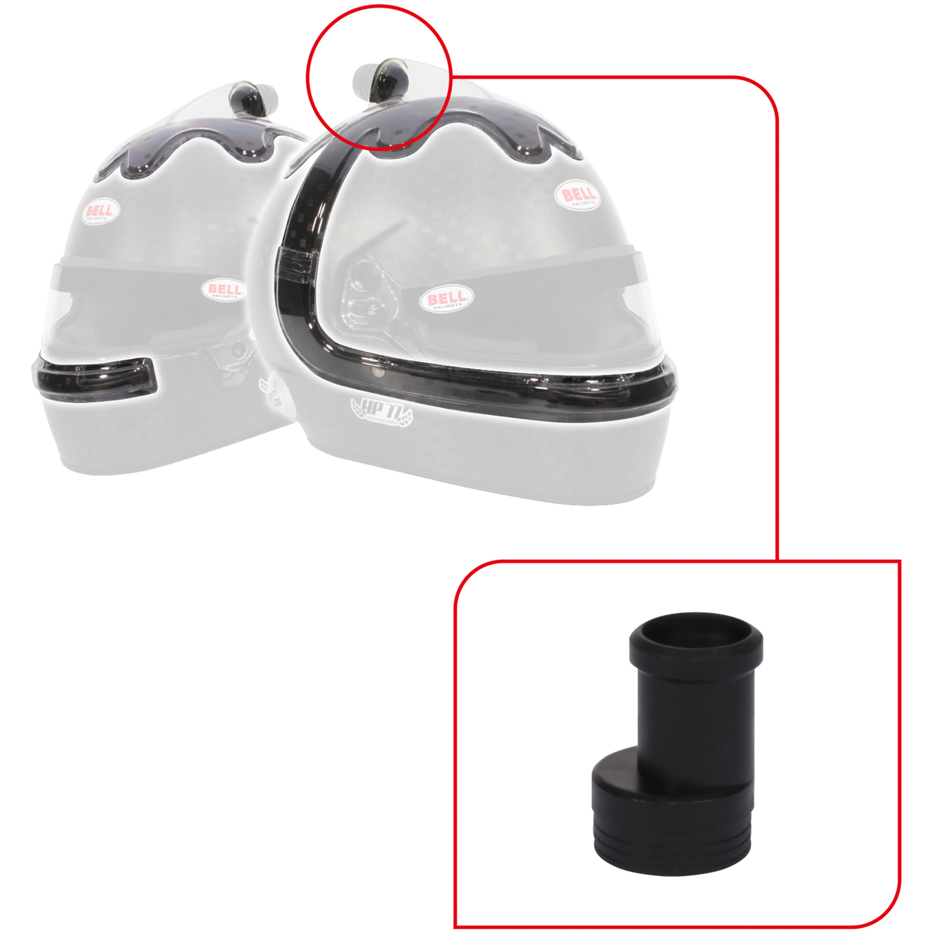 Bell Forced Air Intake Top/Side V20 - QL