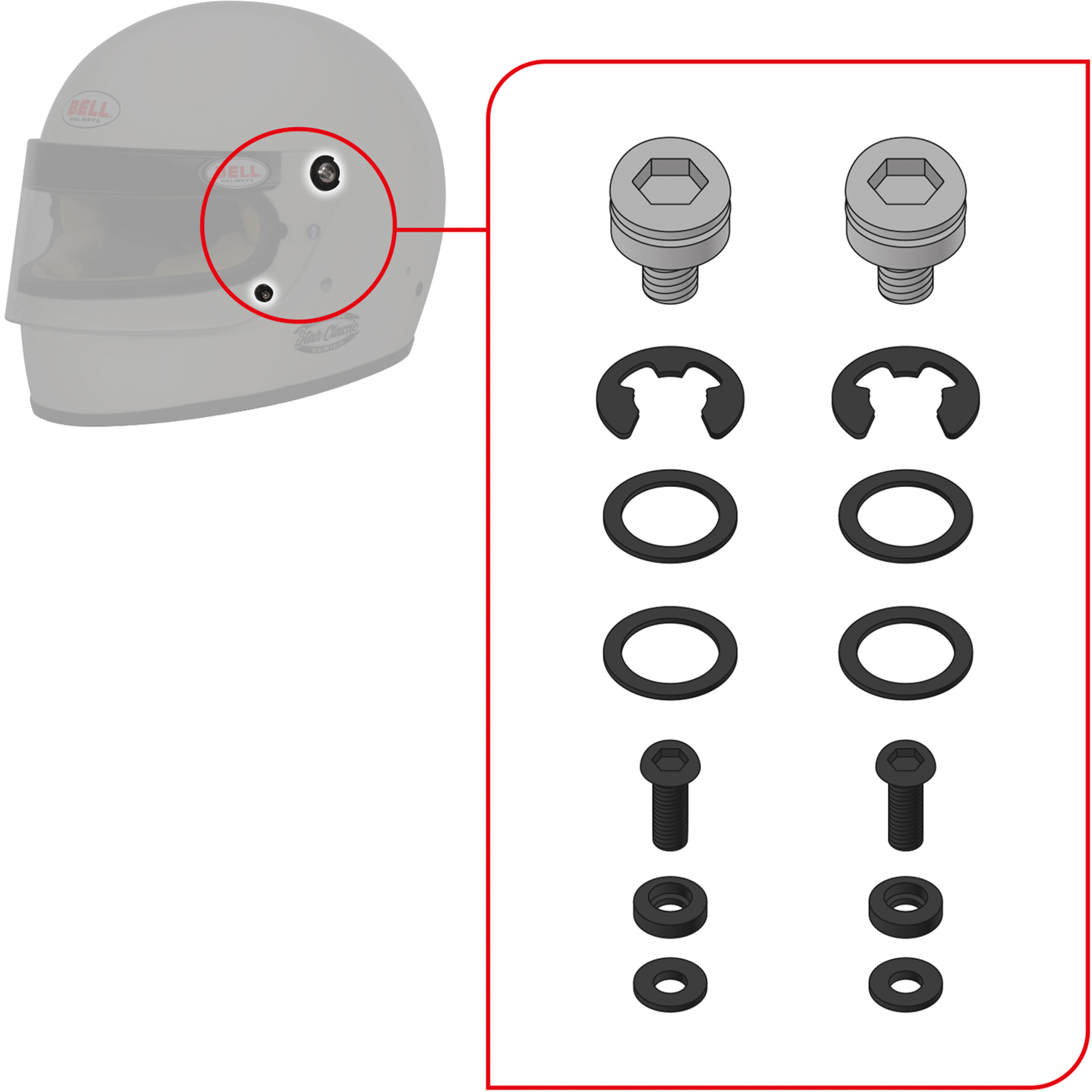 Bell Pivot Kit Star Classic