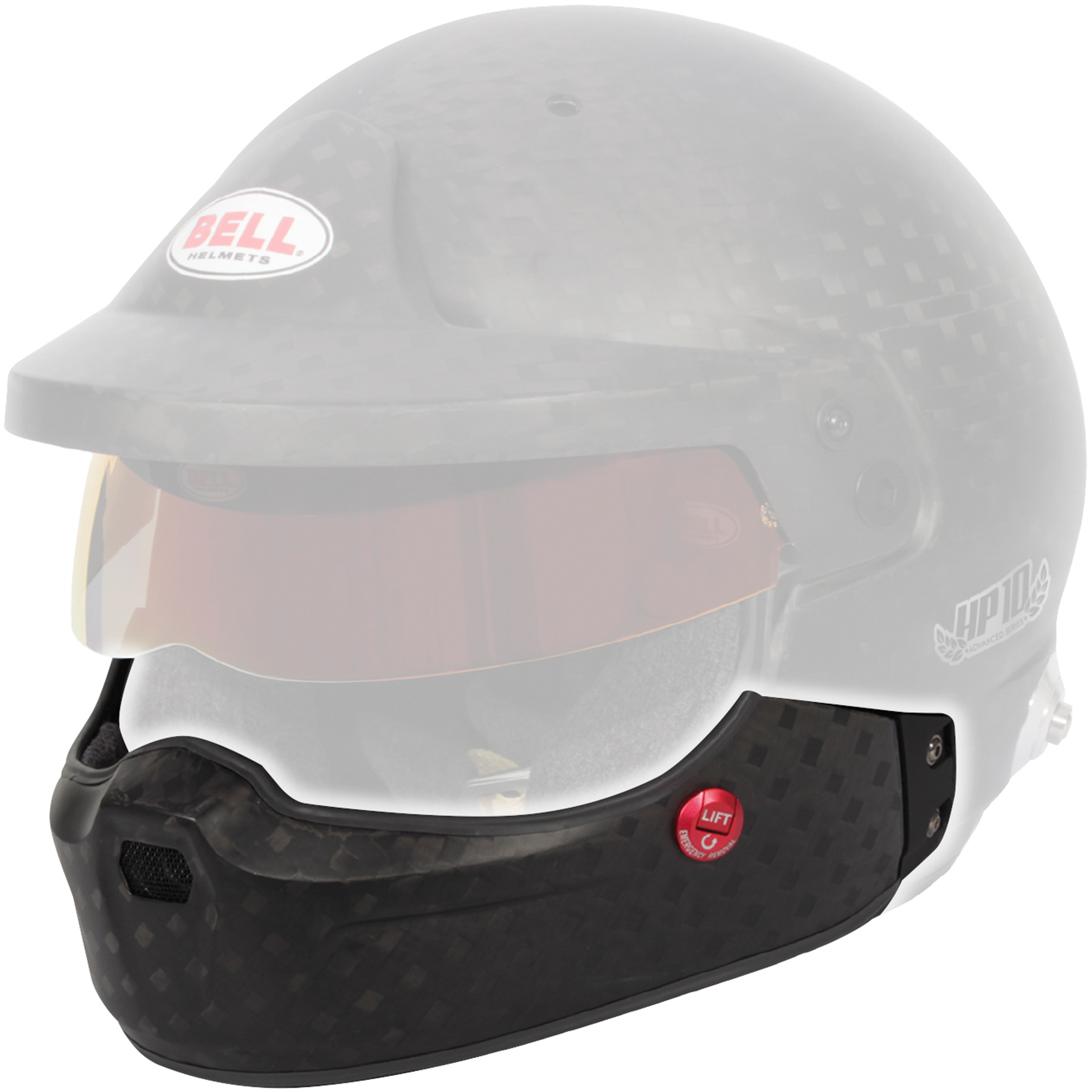 Bell Full Chin Bar Kit - Carbon HP10/HP10 Rally