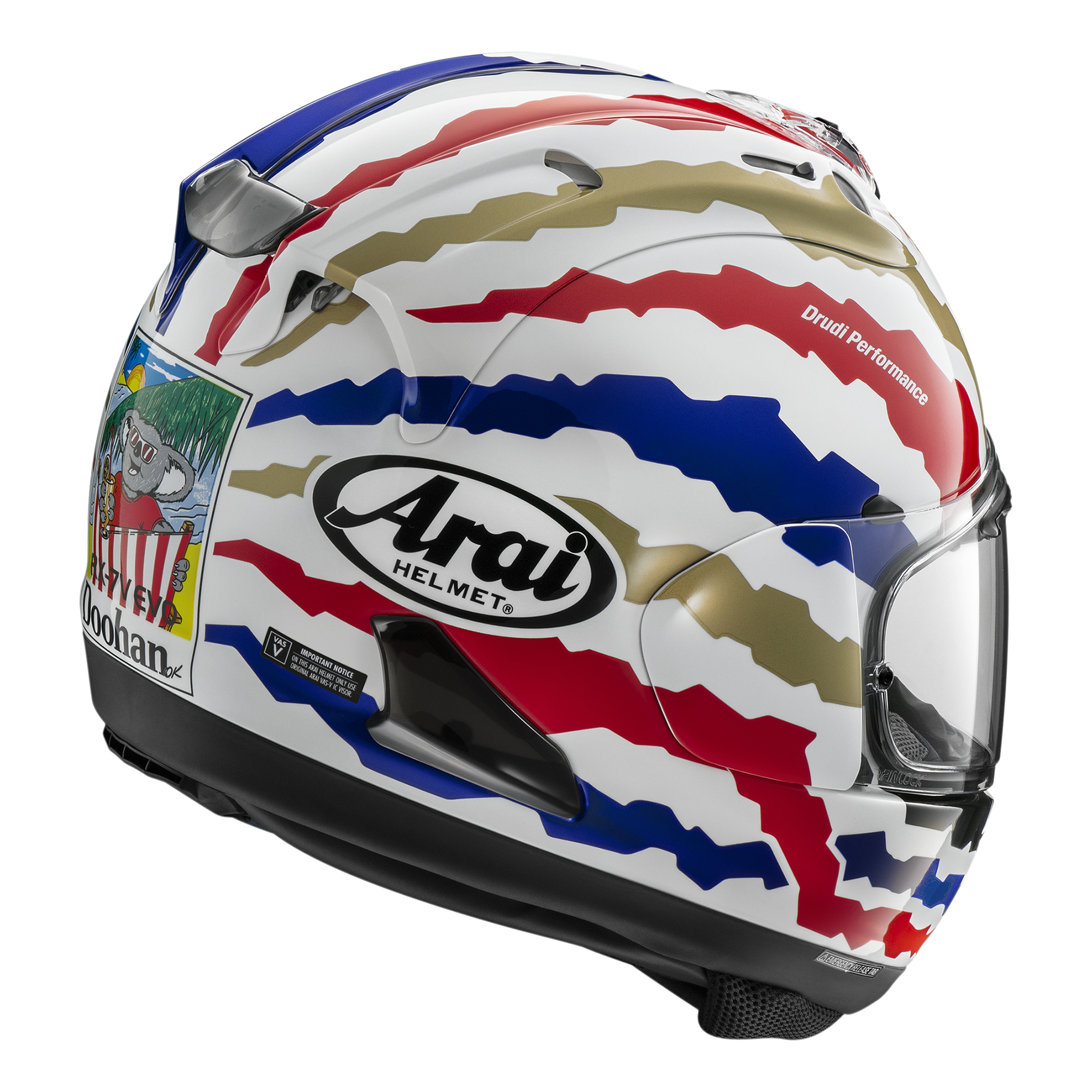 Arai RX-7V Evo Doohan Jubilee Restyle